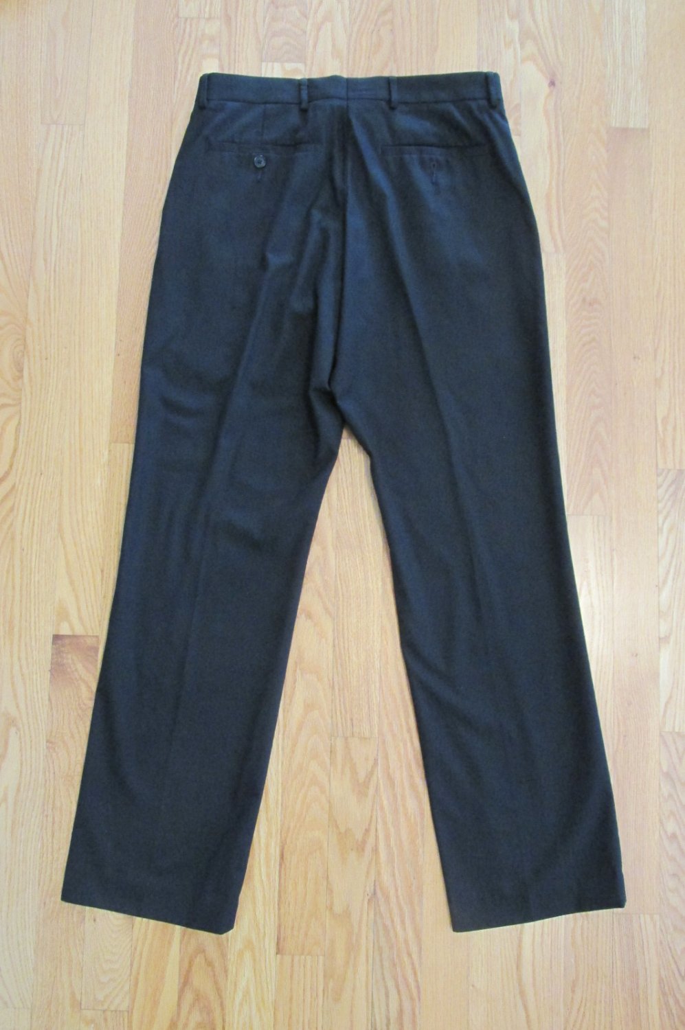 BILLY LONDON UK MEN'S SIZE 32 X 31 TROUSER BLACK FLAT FRONT PANTS DRESS ...