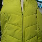 SJB ACTIVE WOMEN'S SIZE S VEST BRIGHT SAFETY GREEN JACKET PUFFER OUTERWEAR COAT