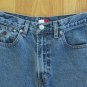 TOMMY HILFIGER WOMEN'S SIZE 6 X 27 JEANS STONE WASHED PERFECT T SPELLOUT FLAG LOGO 90's