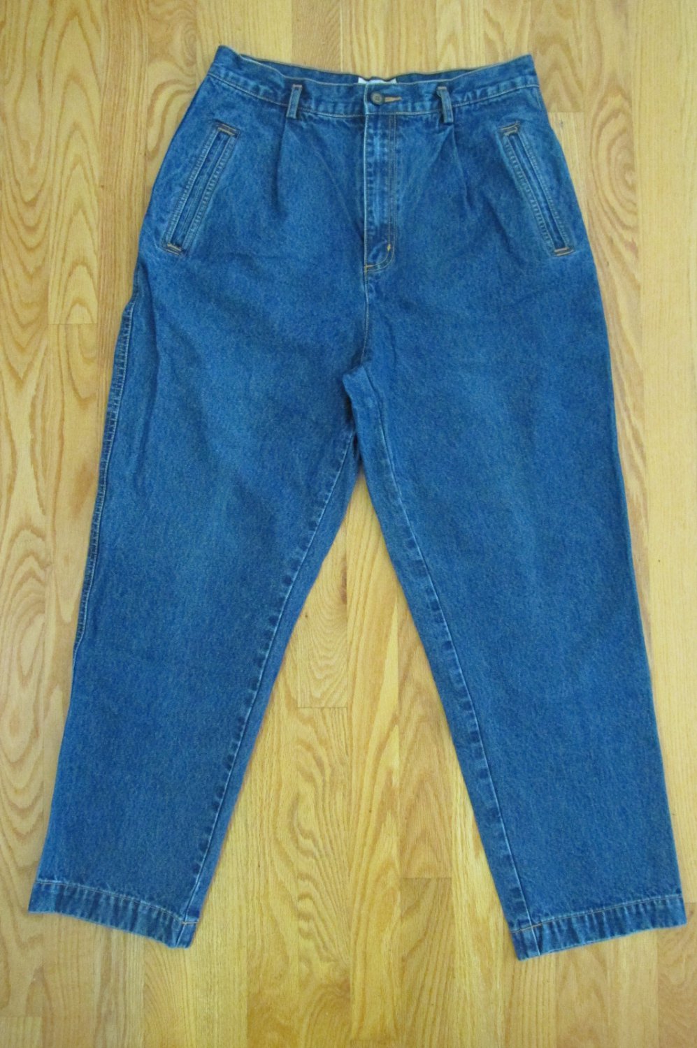 WESTPORT WOMEN'S SIZE 12 SH JEANS DARK BLUE STONE WASH DENIM HIGH WAIST ...