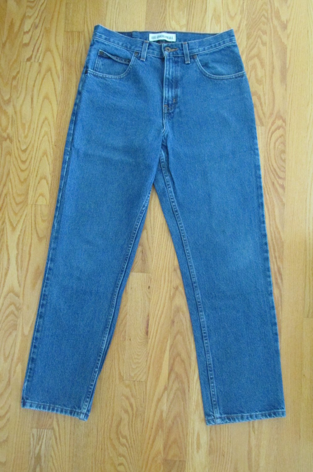 FADED GLORY MEN'S SIZE 30 X 30 JEANS MED BLUE STONE WASHED STRAIGHT LEG ...