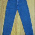 U S A GIRL'S SIZE 16 REG JEANS MED BLUE STONE WASHED DENIM COOL TAPERED LEG USA MADE