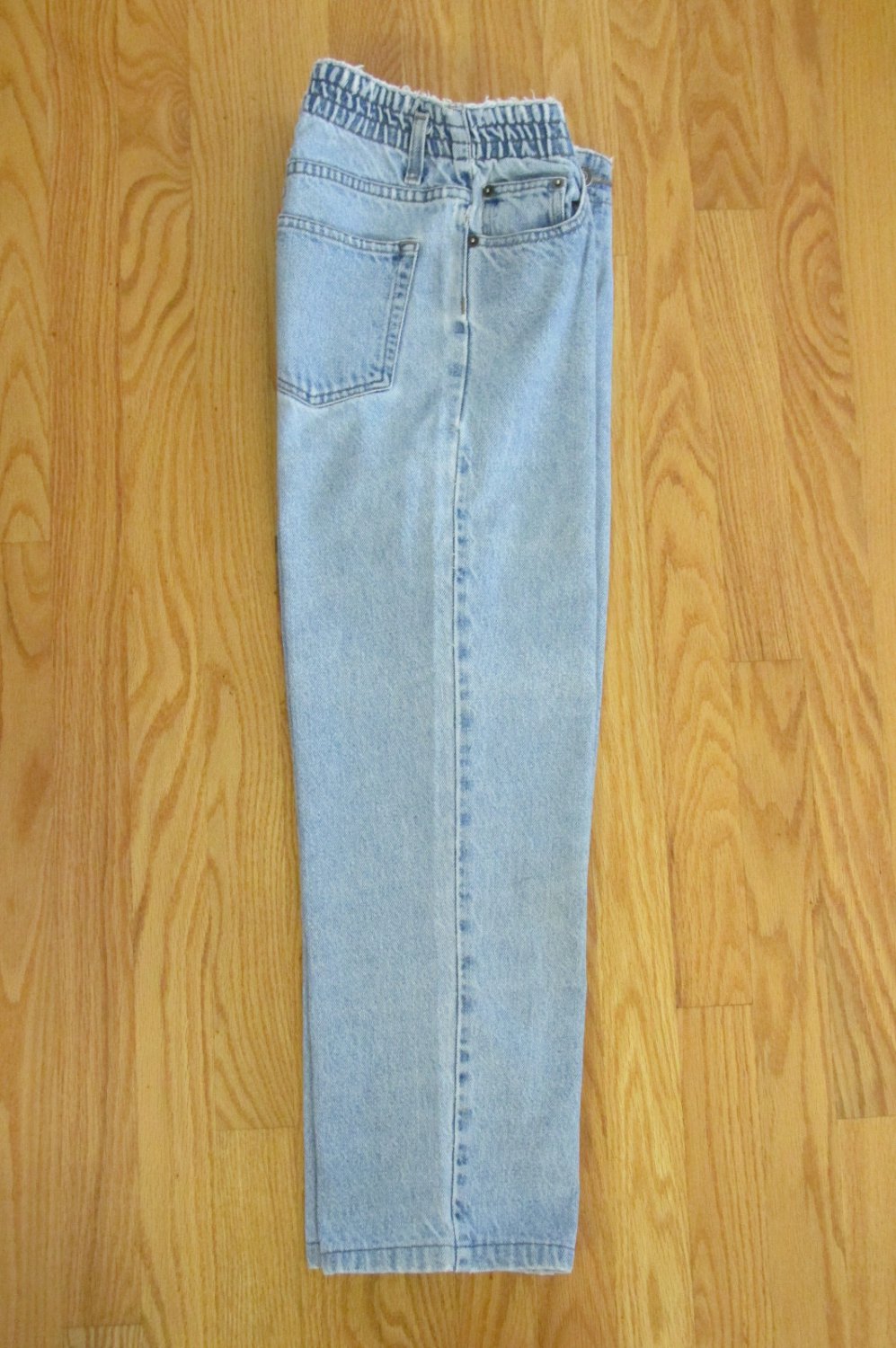 GAP GIRL'S SIZE 14 JEANS LT BLUE STONE WASHED DENIM STRAIGHT LEG