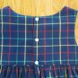 TABONY COLLECTION GIRL'S SIZE 6X DRESS NAVY, RED, PLAID CHRISTMAS JUMPER USA MADE