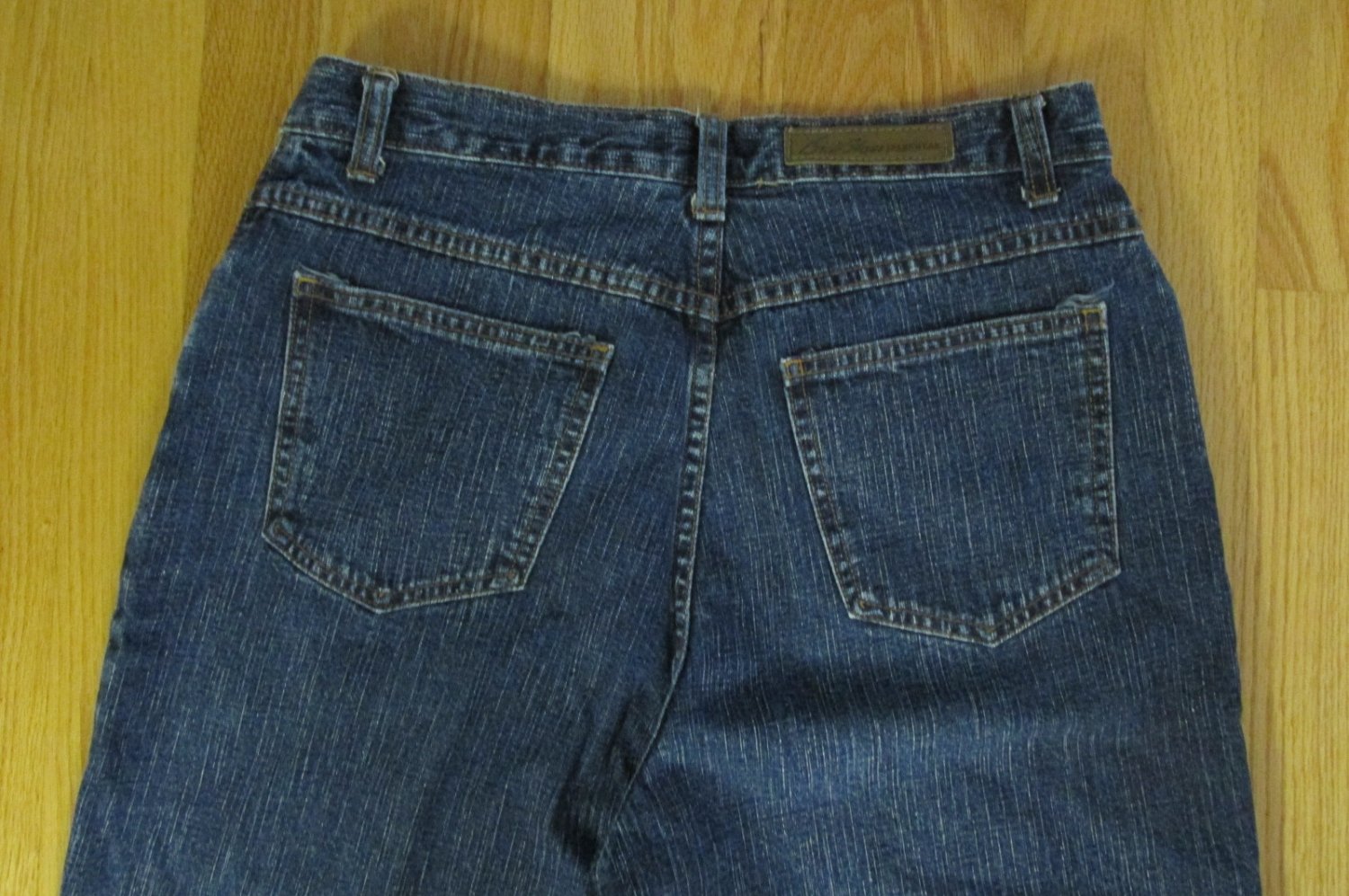 BILL BLASS WOMEN'S SIZE 10 SH JEANS DARK BLUE SLUB DENIM TAPERED LEGS ...