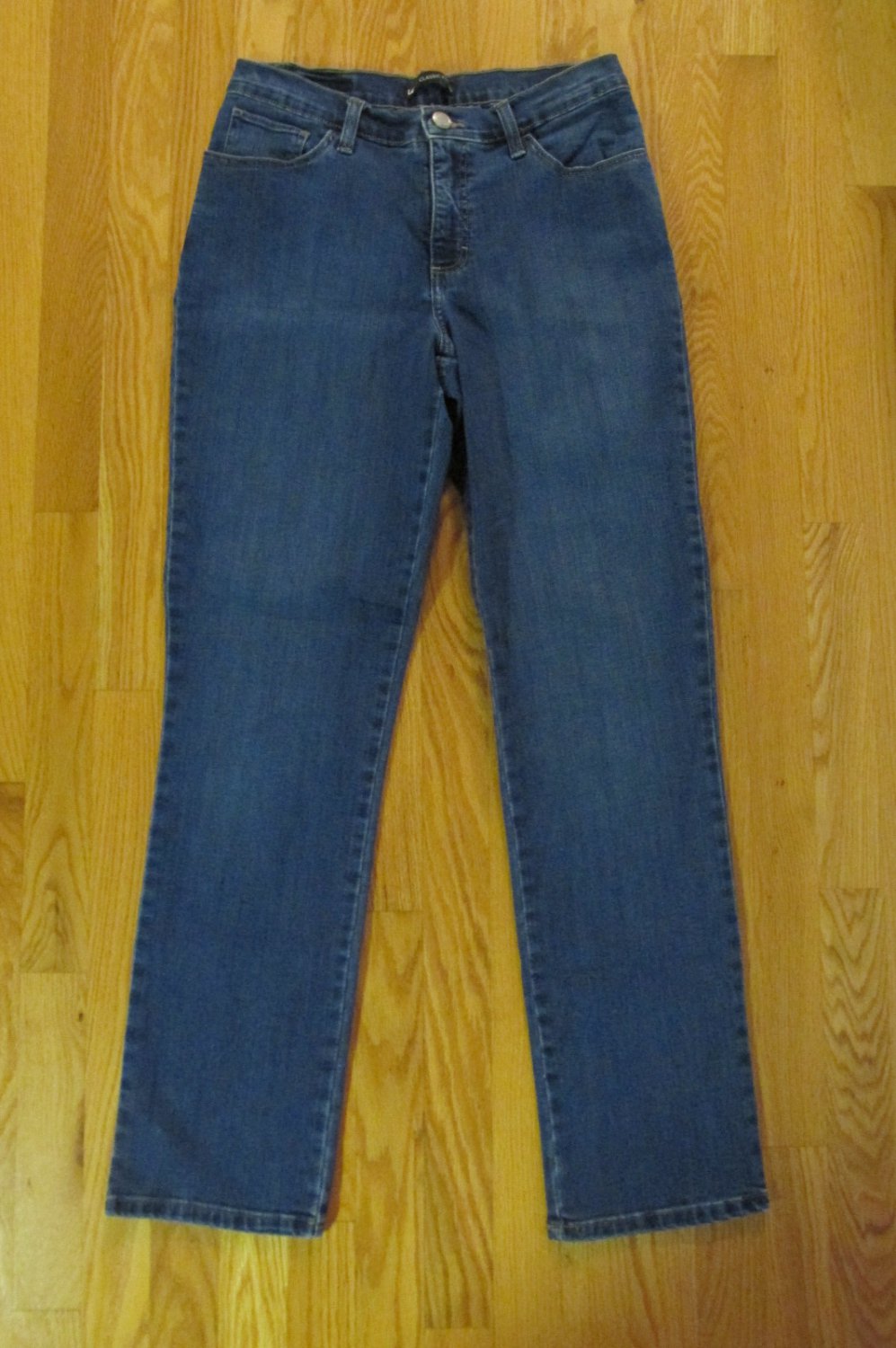 LEE 1889 WOMEN'S SIZE 6 M JEANS MEDIUM BLUE SLUB STRETCH DENIM