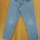 LEVI'S 550 MEN'S BOY'S SIZE 28 X 26 JEANS MED BLUE STONE WASHED RELAXED TAPERED ORANGE TAB 80'S