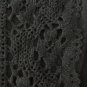 FADED GLORY WOMEN'S SIZE 1X 16 W PEASANT TOP BLACK CROCHETED LACE 3/4 SLEEVES  NWT