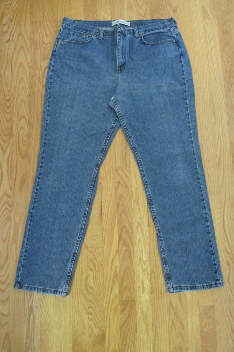 FADED GLORY WOMEN'S SIZE 18 TALL JEANS MED ASIAN DENIM CLASSIC MOM 80'S TAPERED LEGS