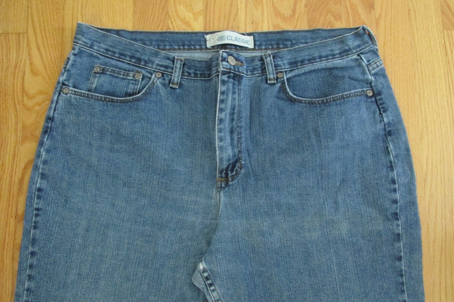 FADED GLORY WOMEN'S SIZE 18 TALL JEANS MED ASIAN DENIM CLASSIC MOM 80'S TAPERED LEGS