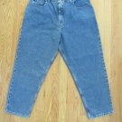 ROUTE 66 WOMEN'S SIZE 18 SHORT JEANS MED BLUE STONE WASHED RELAXED FIT TAPERED LEGS