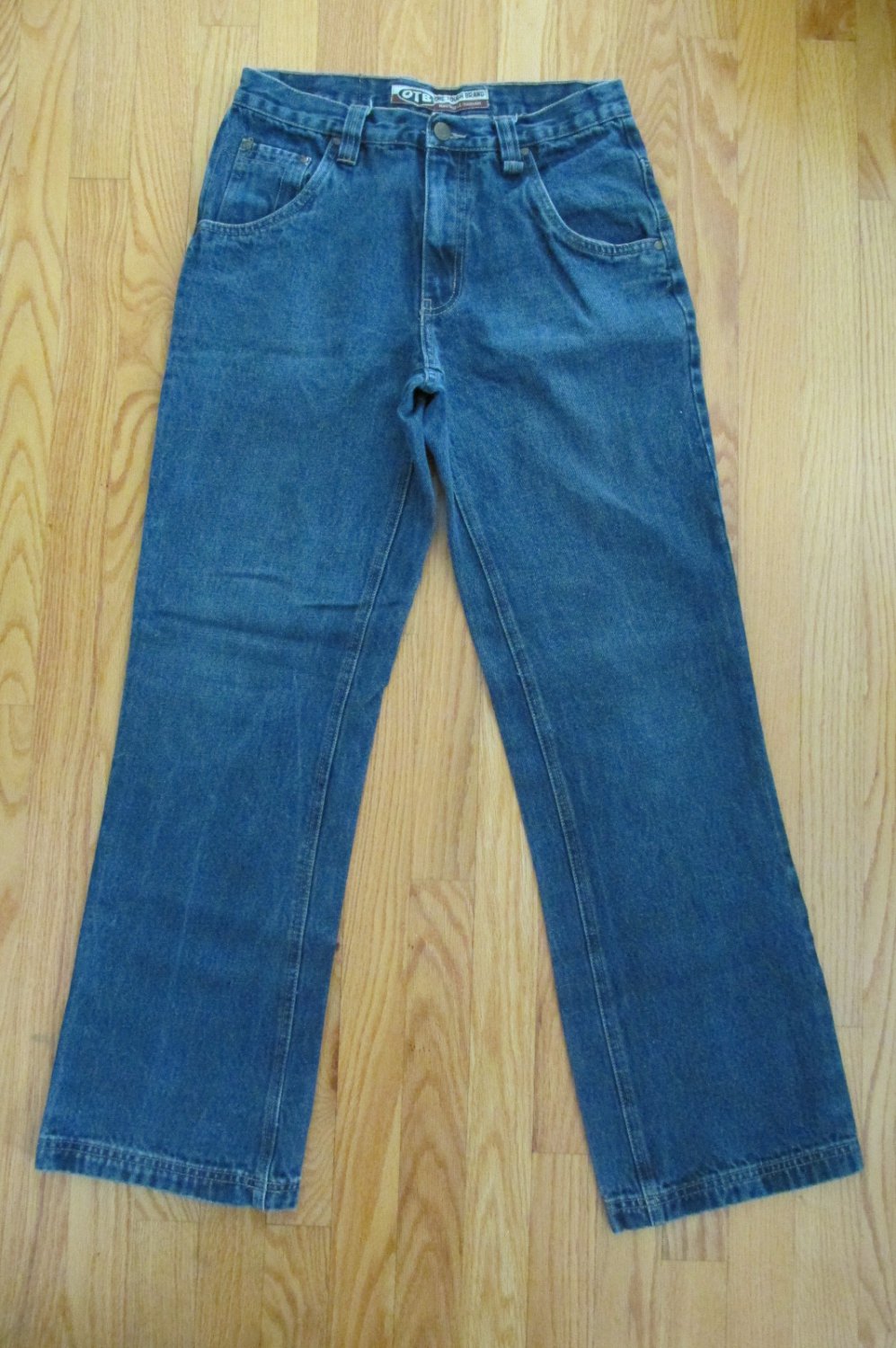 OTB ONE TOUGH BRAND MEN'S SIZE 29 X 30 JEANS MED BLUE STONE WASHED ...
