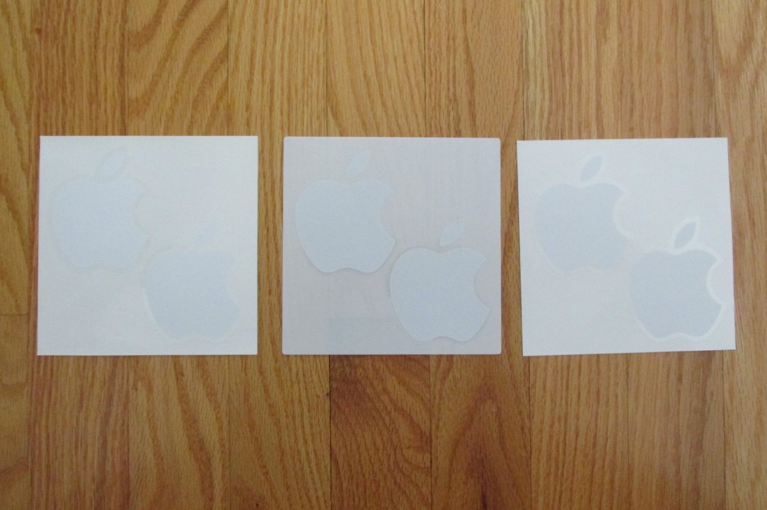 LOT OF 6 APPLE COMPUTER STICKERS WHITE DECALS NEW