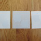 LOT OF 6 APPLE COMPUTER STICKERS WHITE DECALS NEW
