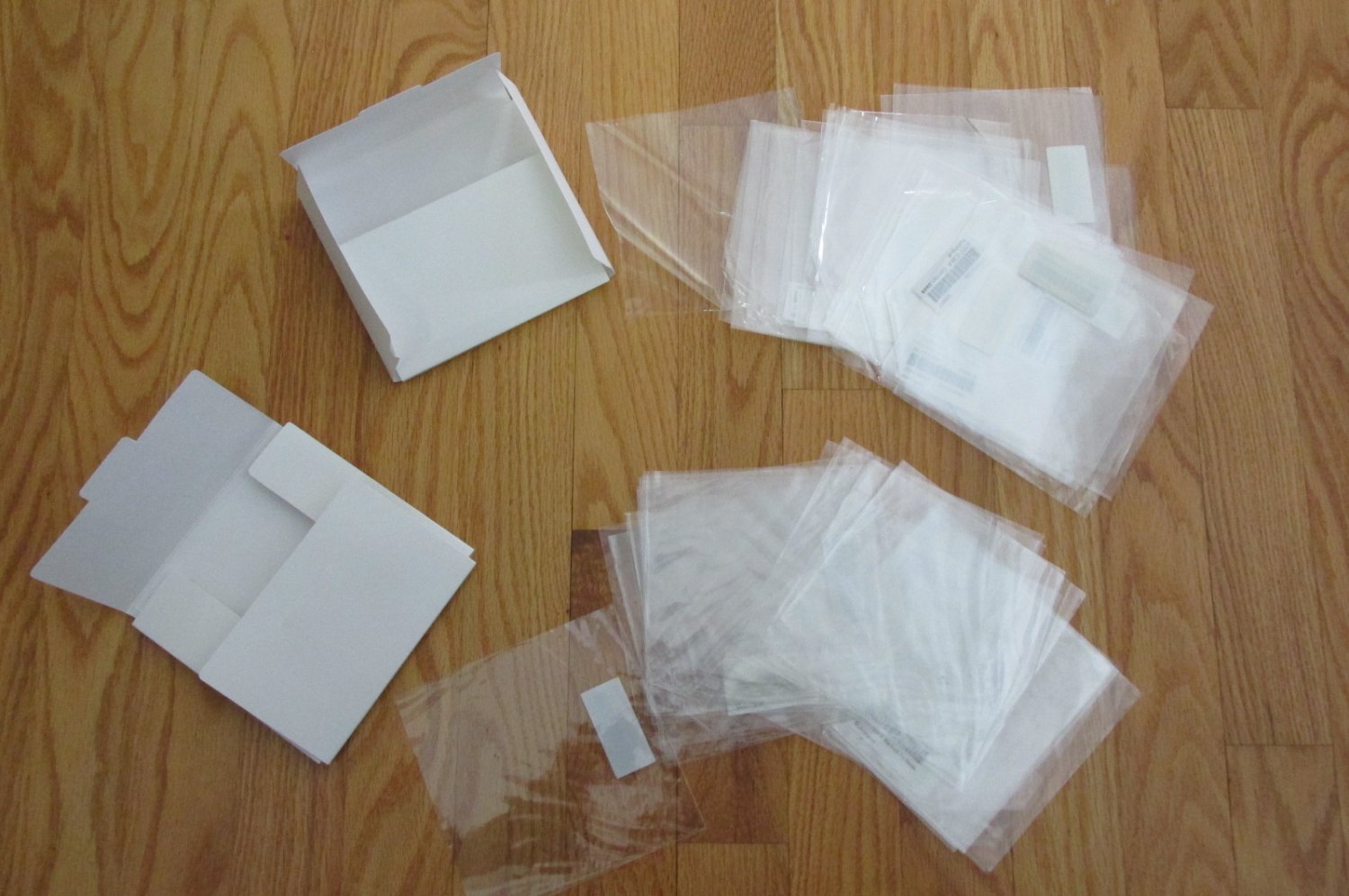 RECYCLED CLEAR PLASTIC CD DVD SLEEVES 50 COUNT