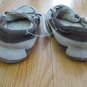 SPLIT LEATHER BOY'S GIRL'S SIZE 5 MOCCASINS BROWN TAN SLIPPERS SHOES SHERPA COSTUME NWT