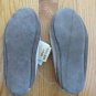 SPLIT LEATHER BOY'S GIRL'S SIZE 5 MOCCASINS BROWN TAN SLIPPERS SHOES SHERPA COSTUME NWT