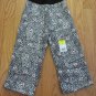 GARANIMALS GIRL'S SIZE 3 T ATHLETIC PANTS BLACK WHITE LEOPARD RED HEARTS FLEECE SWEATS NWT