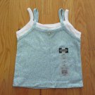 IN DESIGN GIRL'S SIZE 6 6X TANK TOP BLUE WHITE FLOWER LAYERED CAMISOLE CAMI CHARM NWT