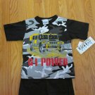 BASIC IMAGE BOY'S SIZE 5 SHORTS & TOP SET black JERSEY KNIT GI HUMVEE GRAPHIC T-shirt NWT