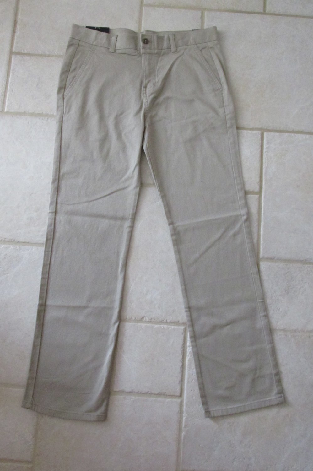 CHAPS BOY'S SIZE 16 HUSKY PANTS KHAKI TAN ADJUSTABLE WAIST APPROVED ...