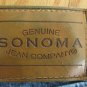 SONOMA WOMEN'S SIZE 14 JEANS MED BLUE STONE WASHED RELAXED HIGH WAIST MOM