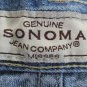 SONOMA WOMEN'S SIZE 14 JEANS MED BLUE STONE WASHED RELAXED HIGH WAIST MOM