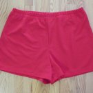 JEANOUS WOMEN'S SIZE XL SHORTS RED KNIT HIGH RISE SWIM USA MADE