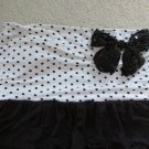 WET SEAL WOMEN'S SIZE S JUNIOR'S DRESS BLACK & WHITE POLKA DOTS TIERED RUFFLES HOLIDAY PARTY