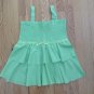 NO BOUNDARIES GIRL'S SIZE XL (14 / 16) TOP LIME GREEN SMOCKED BABY DOLL TIERED NWT