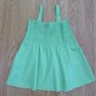 NO BOUNDARIES GIRL'S SIZE XL (14 / 16) TOP LIME GREEN SMOCKED BABY DOLL TIERED NWT