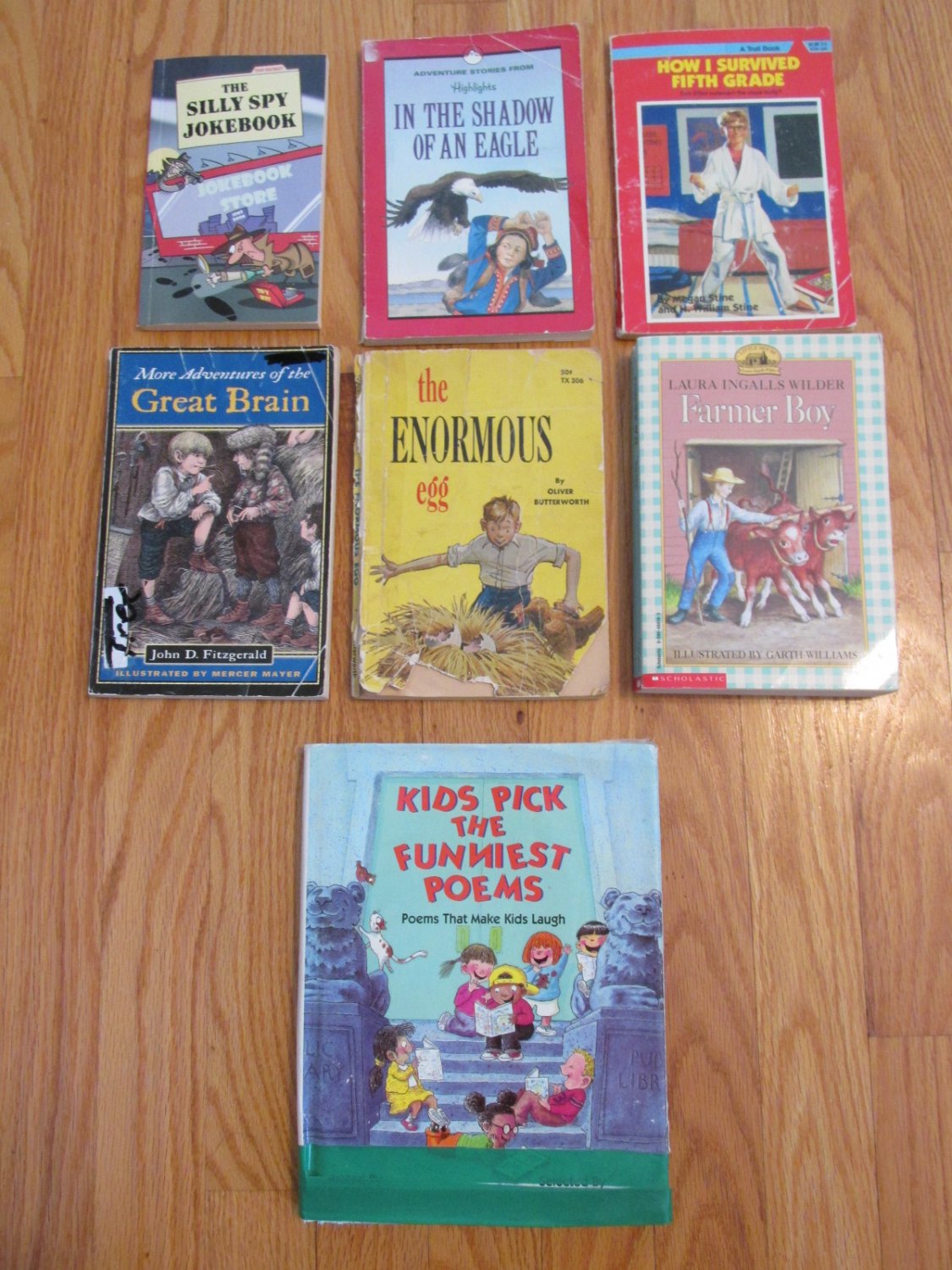 LOT OF 8 BOOKS 3RD - 7TH GRADE AGES 8 - 12 SUMMER READING LITERATURE ...