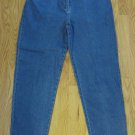 CHRISTOPHER & BANKS WOMEN'S SIZE 10 JEANS MED BLUE STONE WASHED HIGH WAIST MOM 80'S TAPERED LEG