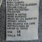 STUDIO EASE WOMEN'S SIZE 14 JEAN JACKET MED BLUE DENIM W/ TAN FAUX SUEDE COLLAR