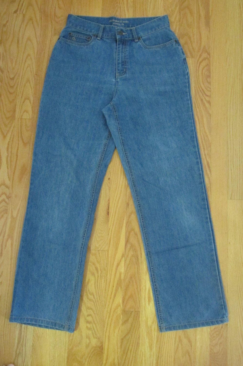 Christopher & Banks, Jeans, Blue Denim, Size 12, Stretch, High