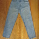 CHEROKEE MEN'S SIZE 29 X 29 1/2 JEANS LIGHT BLUE STONE WASHED HIGH WAIST 80'S TAPERED LEGS
