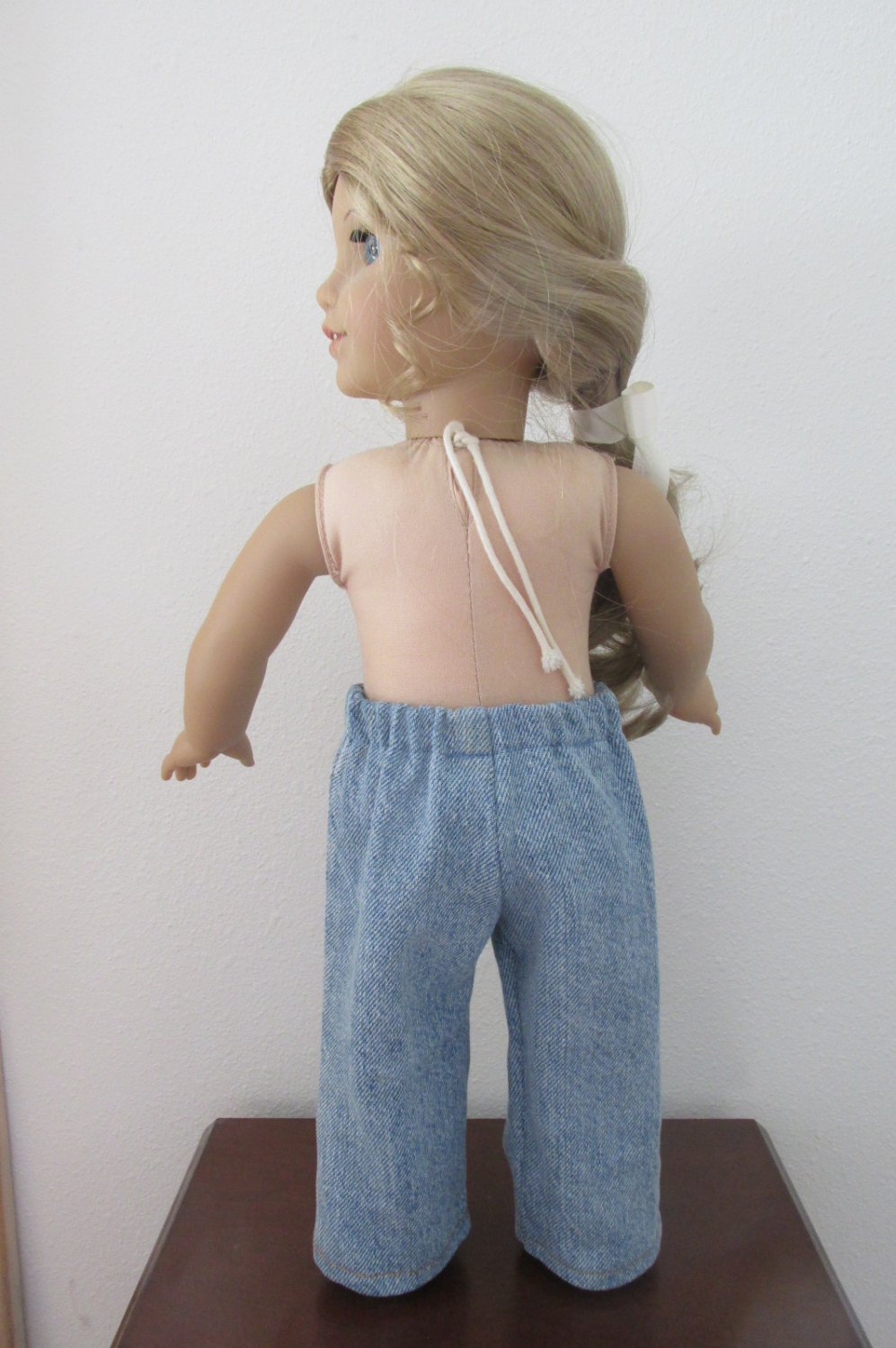 AMERICAN GIRL 18" DOLL CLOTHES DENIM BLUE JEANS BOY LOGAN, TENNEY STONE