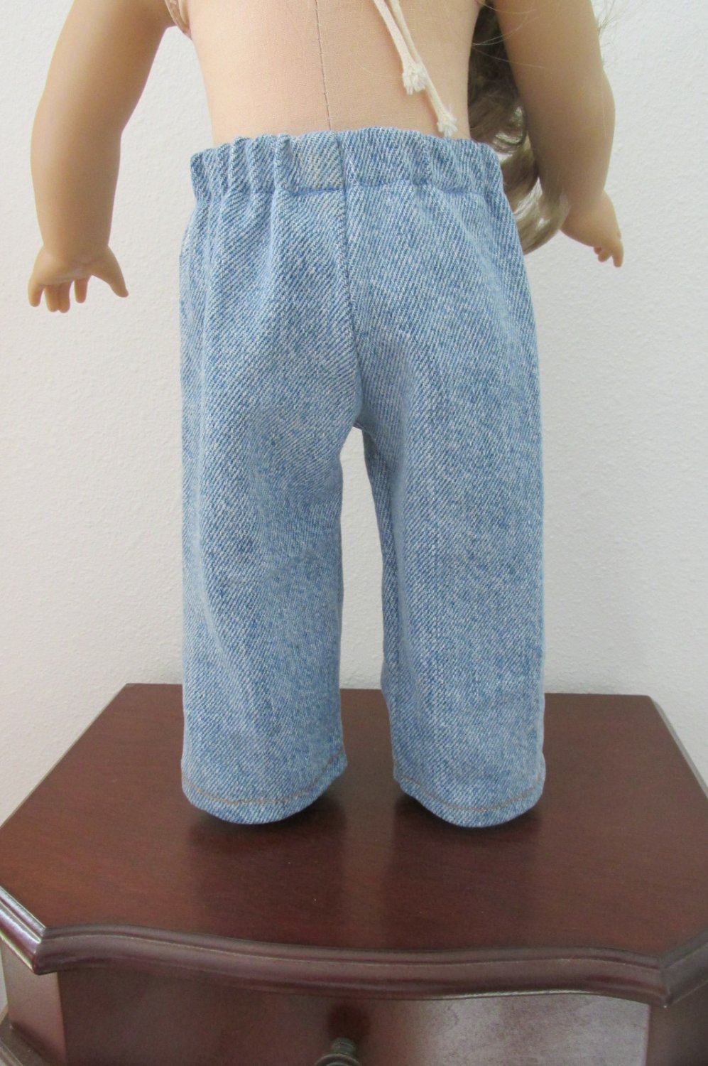 AMERICAN GIRL 18" DOLL CLOTHES DENIM BLUE JEANS BOY LOGAN, TENNEY STONE