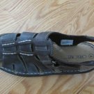 CHEROKEE BOYS SIZE 3 SANDALS BROWN LEATHER FISHERMAN STYLE SHOES VELCRO NEW