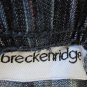 BRECKENRIDGE WOMEN'S SIZE S JEANS BLUE STRIPED RELAXED HIGH ELASTIC WAIST MOM