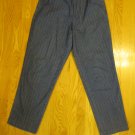 BRECKENRIDGE WOMEN'S SIZE S JEANS BLUE STRIPED RELAXED HIGH ELASTIC WAIST MOM