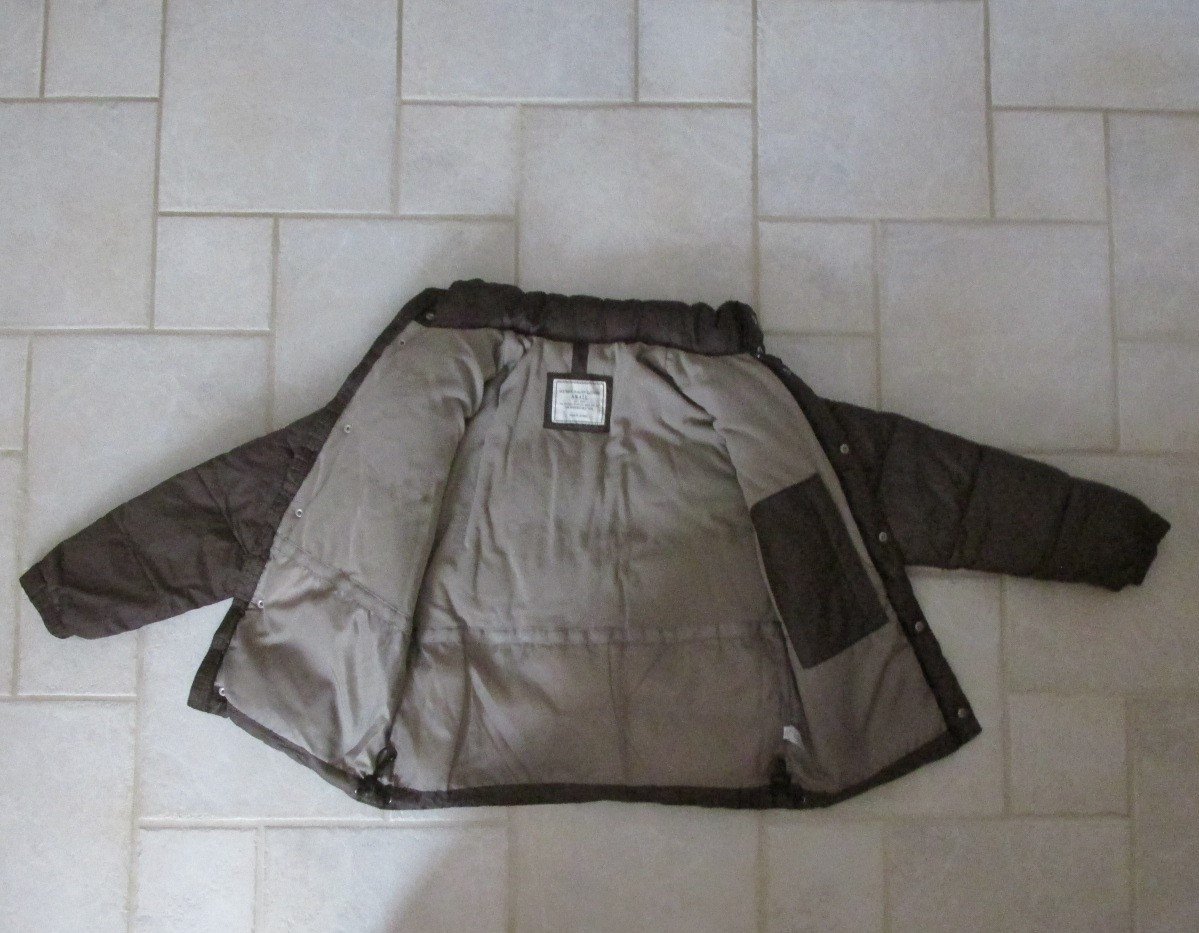 OLD NAVY MEN'S SIZE S BROWN COAT W/ HOOD PUFFER JACKET OUTERWEAR