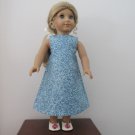 AMERICAN GIRL 18" DOLL CLOTHES DRESS BLUE GLITTER A LINE SASH MY LIFE AS MARY ELLEN 1950'S NEW