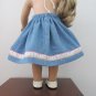AMERICAN GIRL 18" DOLL CLOTHES BLUE DENIM SKIRT PINK FLORAL TRIM MY LIFE OF FAITH MARYELLEN NEW