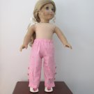 AMERICAN GIRL 18" DOLL CLOTHES PANTS PINK RETRO 80'S LOUNGE PJS  NEW
