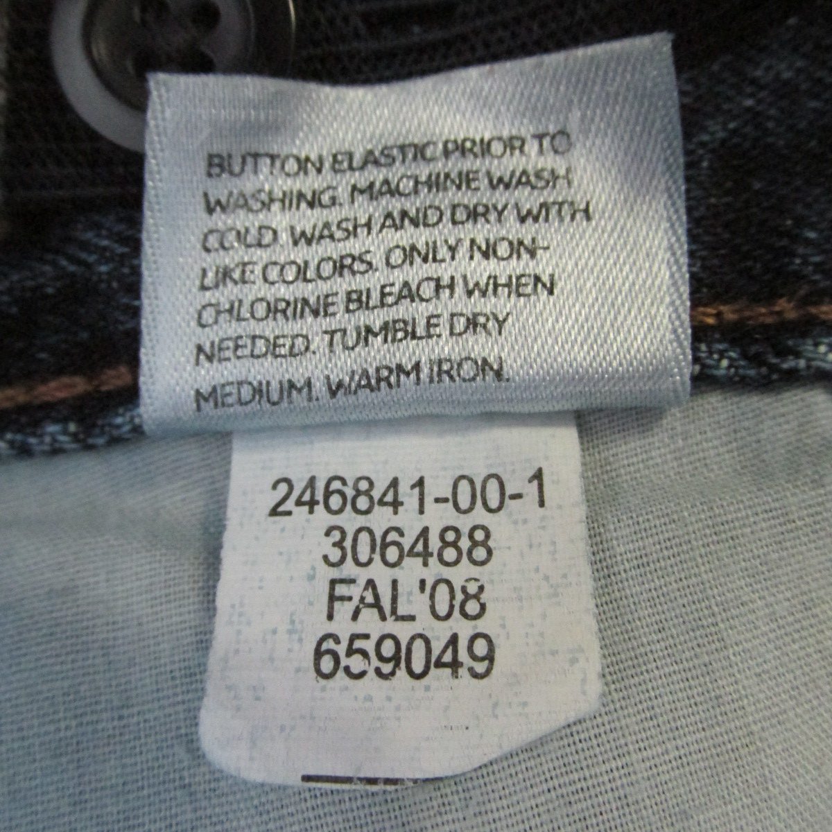 OLD NAVY BOYS SIZE 16 REG JEANS MED BLUE SLUB DENIM LOOSE FIT STRAIGHT