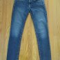BIG STAR WOMEN'S SIZE 29 R JEANS MED BLUE SLUB DENIM SWEET SKINNY ULTRA LOW