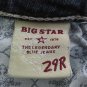 BIG STAR WOMEN'S SIZE 29 R JEANS MED BLUE SLUB DENIM SWEET SKINNY ULTRA LOW