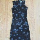 OLD NAVY WOMEN'S SIZE 4 DRESS TOP BLACK & GRAY FLORAL SLEEVELESS