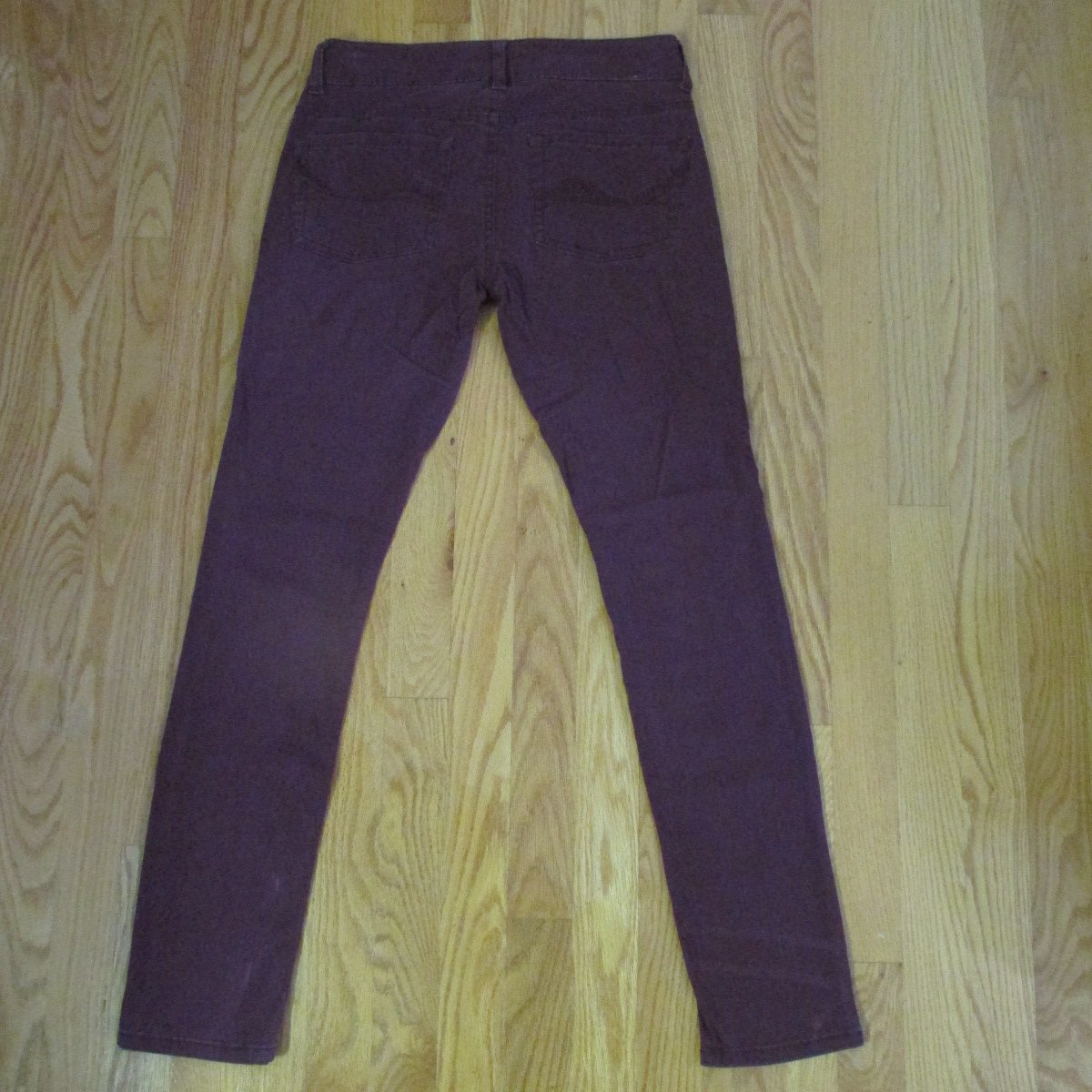 SO WOMEN'S JUNIOR'S SIZE 5 JEANS CRANBERRY STRETCH MID RISE SKINNY LEG
